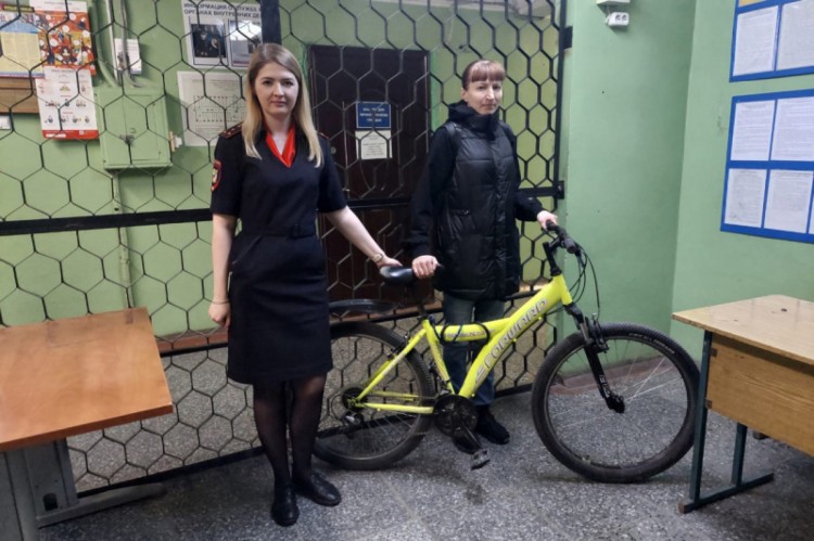 Жительнице Плесецка вернули украденный велосипед